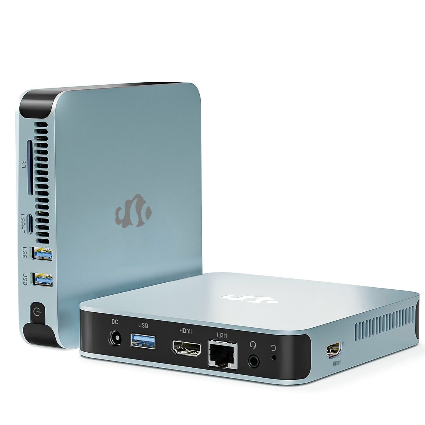HESVAP Minipc DNB1 (In Metal) Intel N100 Processor for Home and School 16GB - 512GB - Blue