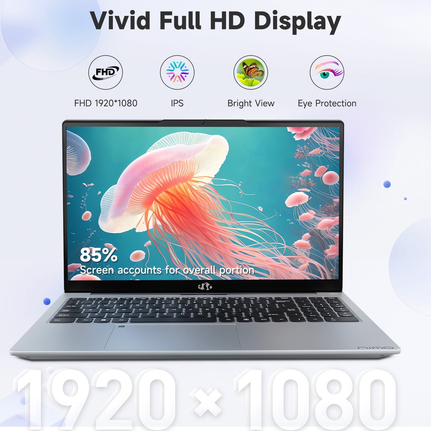 HESVAP 15.6 FHD N154 I3-1215U Laptop for Student and Business-32GB-2TB-Silver