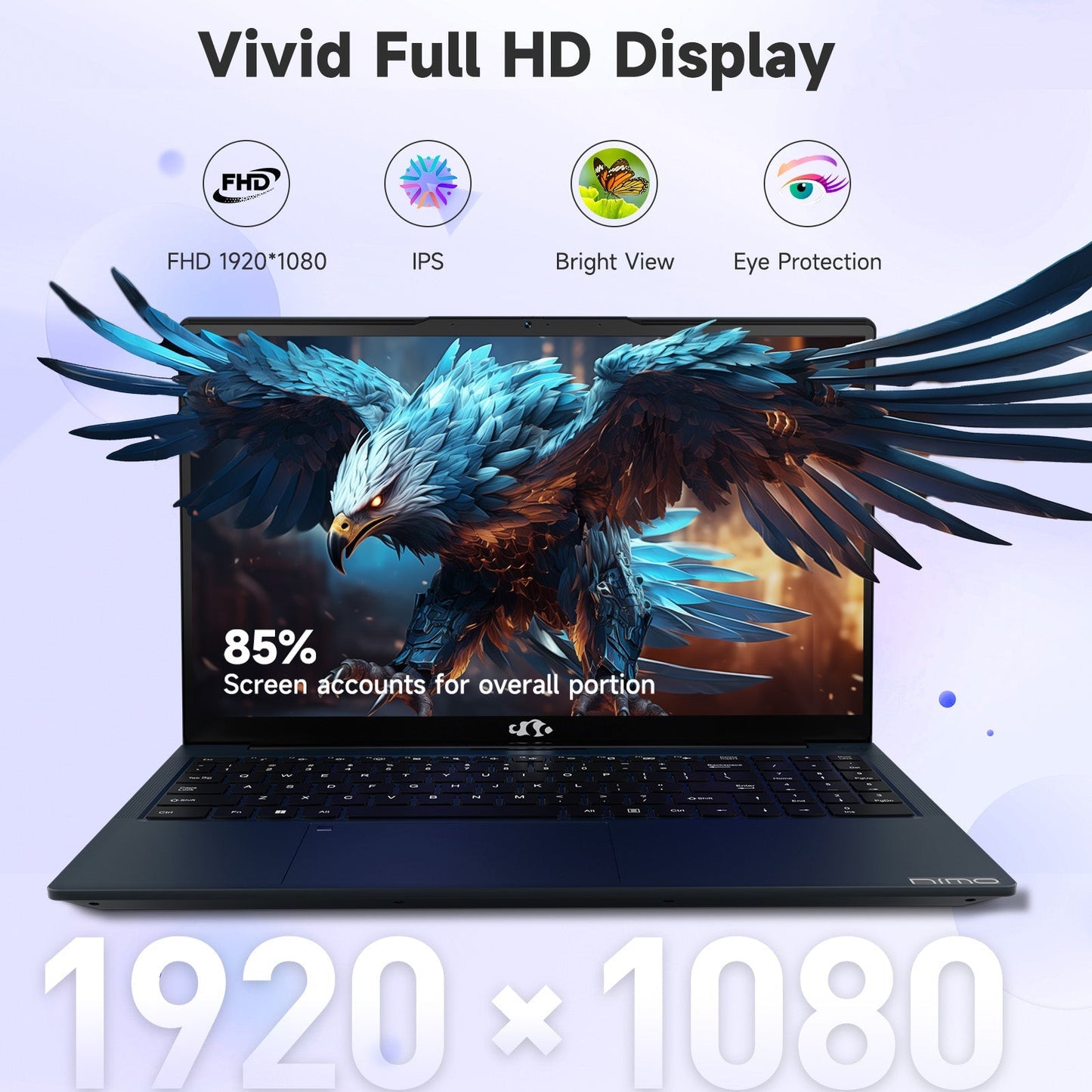 HESVAP 15.6 FHD N154 I3-1215U Laptop for Student and Business-32GB-2TB-Blue