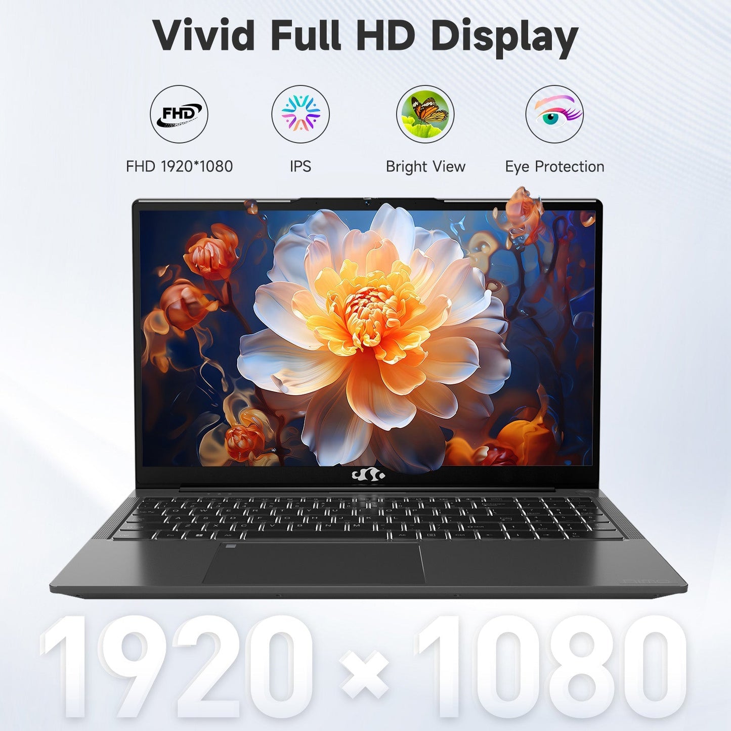 HESVAP 15.6 FHD N154 I3-1215U Laptop for Student and Business-32GB-2TB-Gray