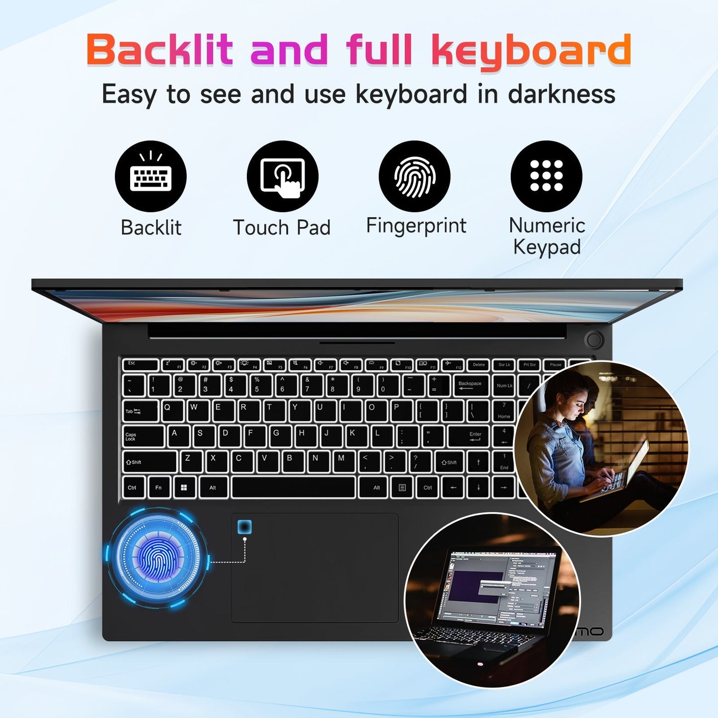 HESVAP 17.3 FHD N171 I3-1215U Laptop for Student and Business-32GB-Gray-2TB