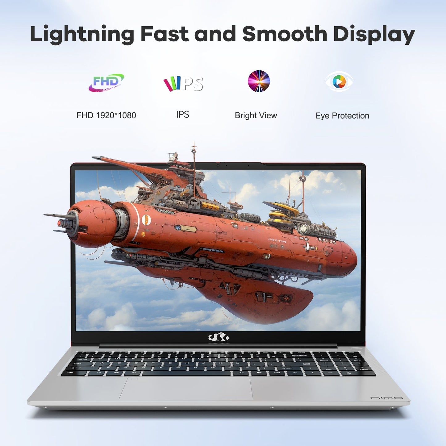 HESVAP 15.6 FHD N156 I5-12450H Laptop for Entertainment-Red-32GB-2TB
