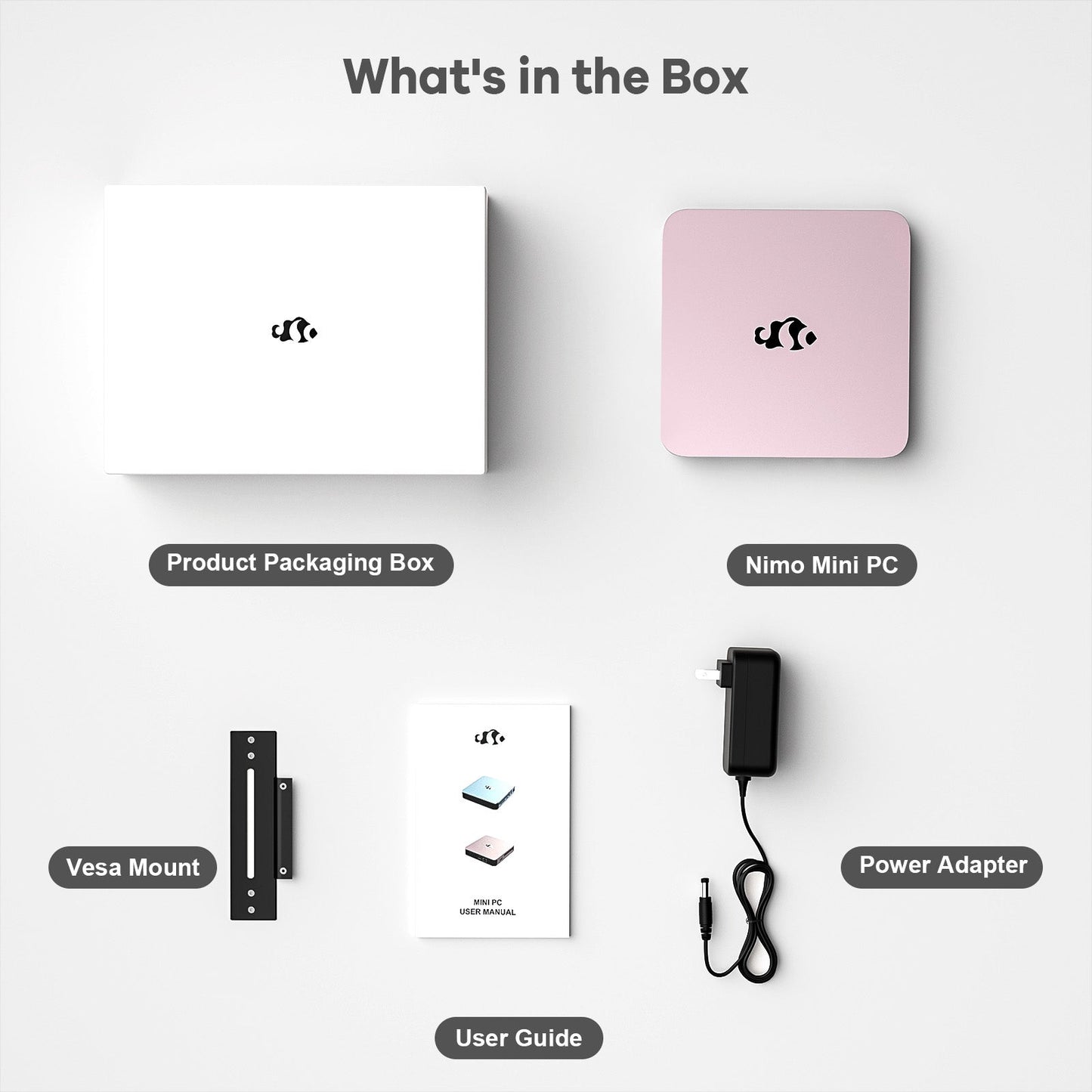 HESVAP Minipc DNB1 (In Metal) Intel N100 Processor for Home and School 16GB - 512GB - Pink