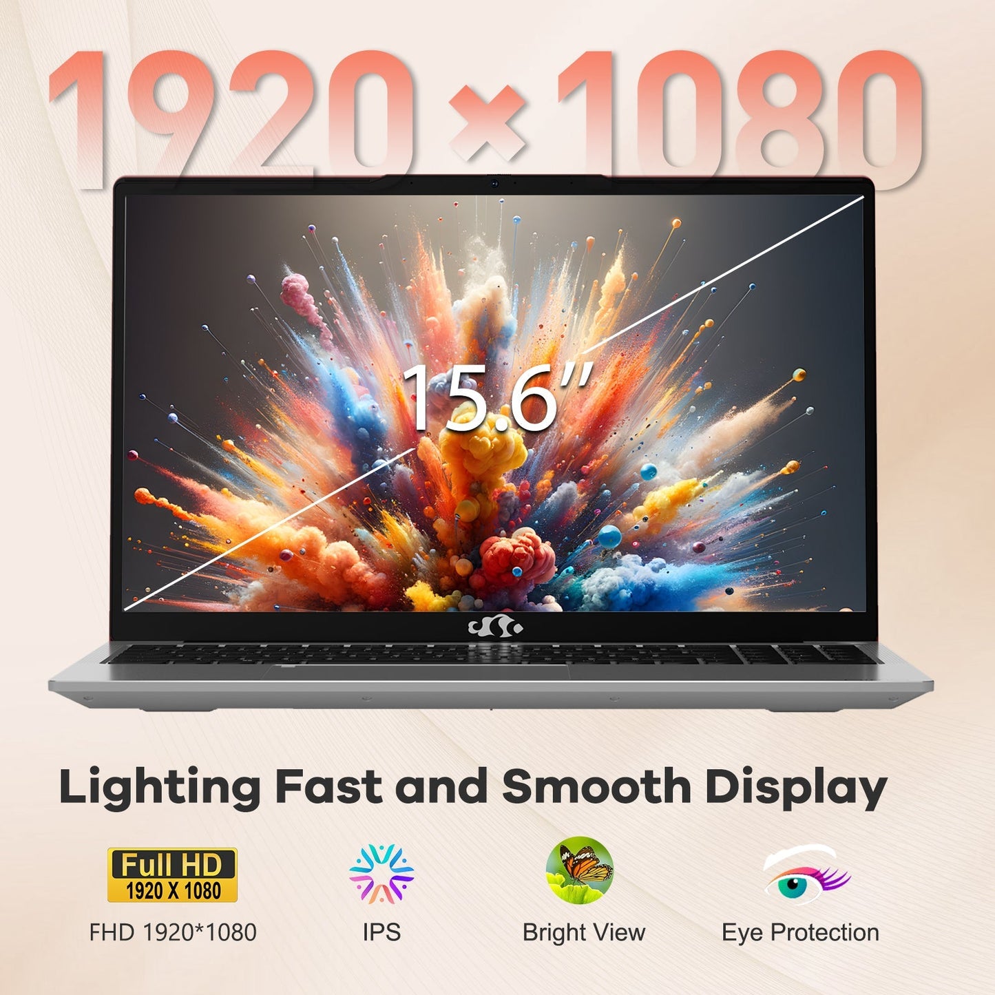 HESVAP 15.6 N153 FHD R5 6600H Laptop-Red-2TB-Windows 11 Pro