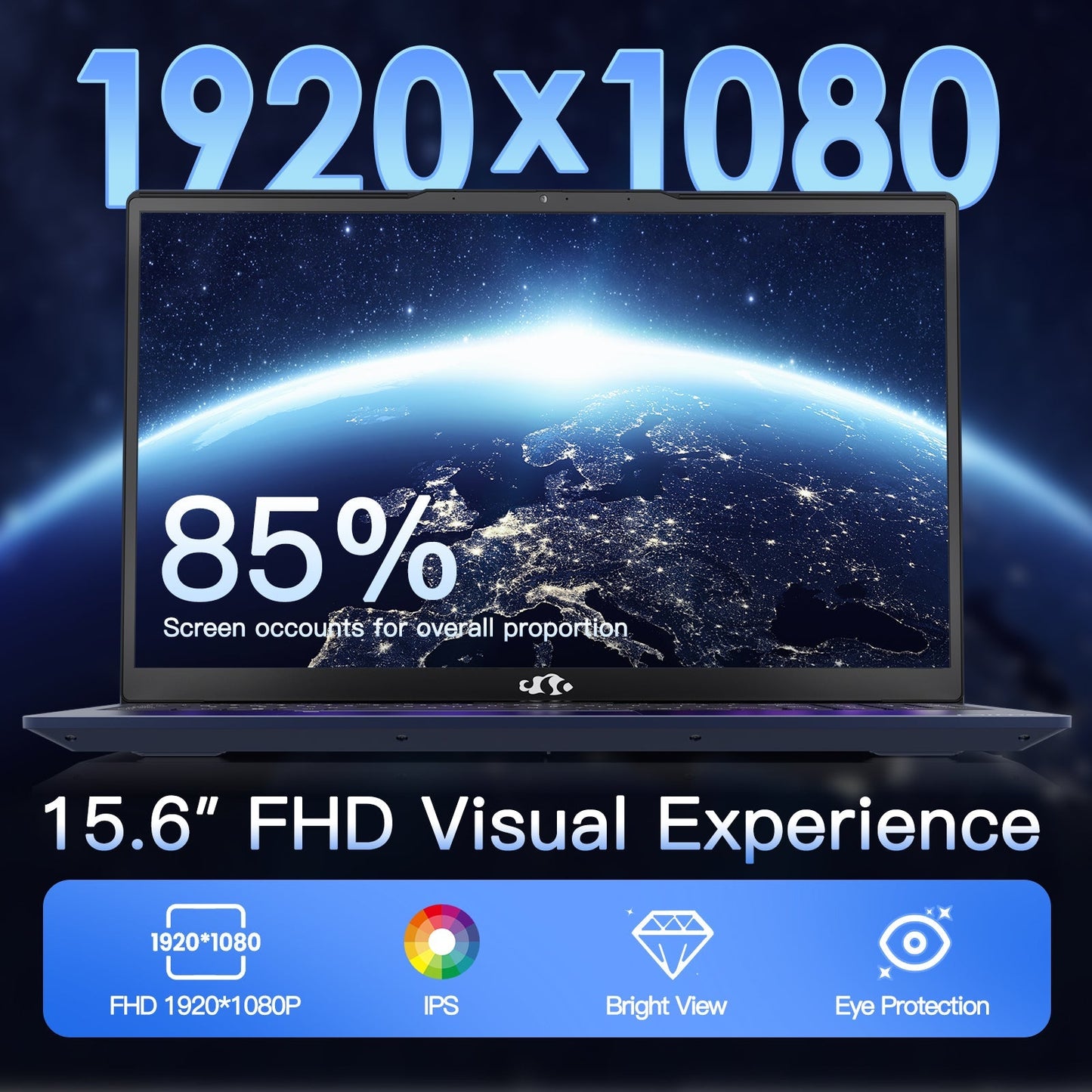 HESVAP 15.6" N151 FHD laptop for Home and School-16GB - Red