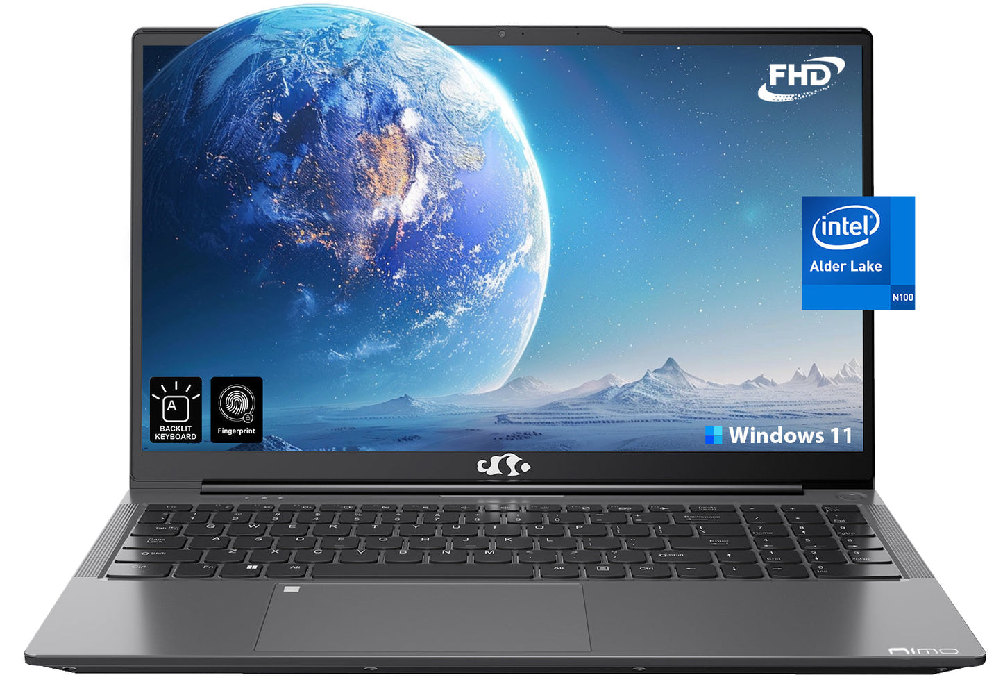 HESVAP 15.6" N151 FHD laptop for Home and School-16GB-Gray