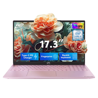 HESVAP 17.3 FHD N171 I3-1215U Laptop for Student and Business-32GB-Rose Gold-1TB