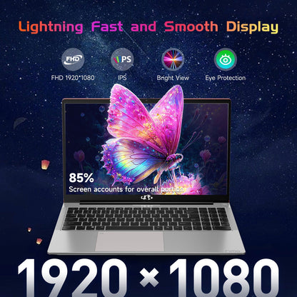 HESVAP 15.6" N151 FHD laptop for Home and School-16GB - Red