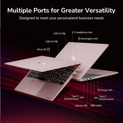 15.6'' R7 6800H FHD Business Gaming Laptop Computer-Rose Gold-32GB-1TB