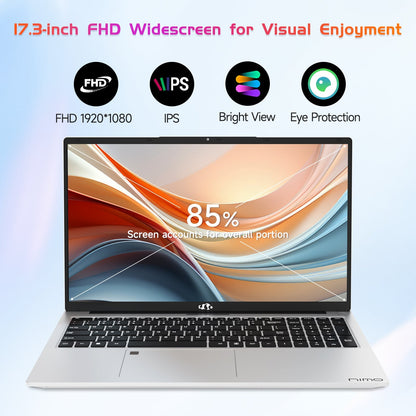 HESVAP 17.3 FHD N171 I3-1215U Laptop for Student and Business-32GB-Silver-2TB
