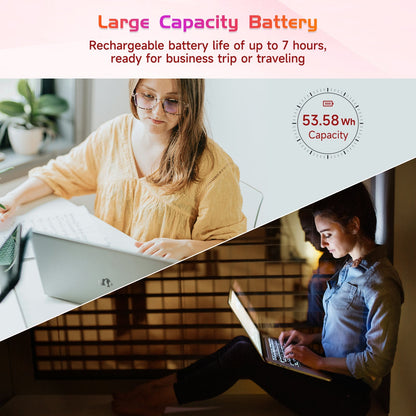 HESVAP 17.3 FHD N171 I3-1215U Laptop for Student and Business-32GB-Rose Gold-2TB