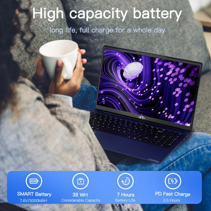 HESVAP 15.6" N151 FHD laptop for Home and School-16GB-Gray